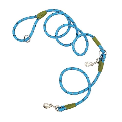 MNEVZX Hundeleine Hundeleine Traktionsseil Nylon Pet Lead Belt Schultergurte für kleine große Hunde Hundeleine zum Trainieren(Blue) von MNEVZX