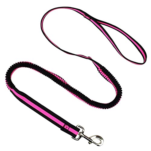 MNEVZX Hundeleine Leine Elastische Haustier Katze Hündchen Leine Anti Dash Pull Hundeleine 190cm Einziehbare Leine Hundeleine zum Trainieren(Rose Red,Width 1.0cm) von MNEVZX