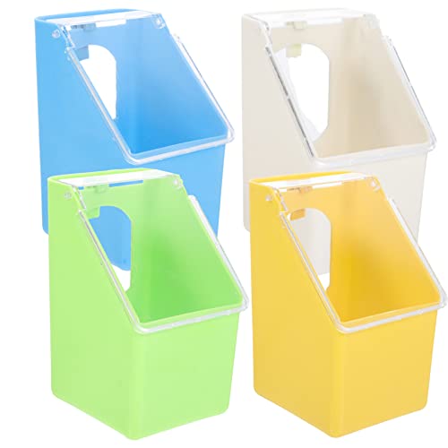 MOBUTOFU 4Pcs Taube Hanging Box Taubenhalter Hanging Feeder Food Container Anhänger Vogel Wasserspender Hängende Vogelfuttervogel Vogel Wasserschalen Haushalt Wachteln Feeder Geflügelfutterautomaten von MOBUTOFU