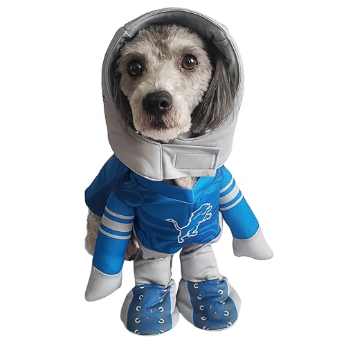 MODERN HERO NFL Detroit Lions, offizielles Lizenzprodukt, Laufhundekostüm, bestehend aus 2-teiligem Set, Body und Mütze, Größe L von MODERN HERO