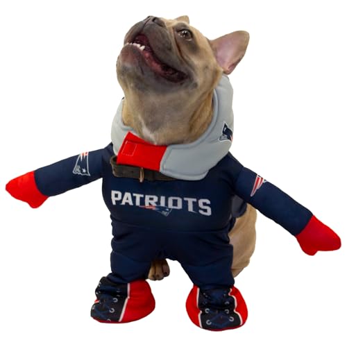 MODERN HERO NFL New England Patriots Laufhund-Kostüm, offiziell lizenziert, enthält 2-teiliges Set, Body und Mütze, Größe XL von MODERN HERO