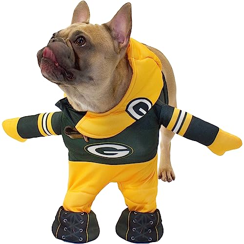 NFL Green Bay Packers Offizielles Lizenzprodukt für Hunde von MODERN HERO inkl. 2-teiliges Set – Body und Mütze, Größe XL von MODERN HERO