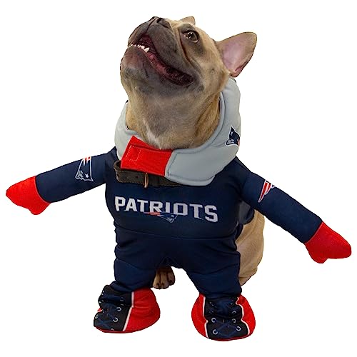 NFL New England Patriots offiziell lizenziertes Laufhundekostüm von MODERN HERO inkl. 2-teiliges Set – Body und Mütze, Größe XXL von MODERN HERO