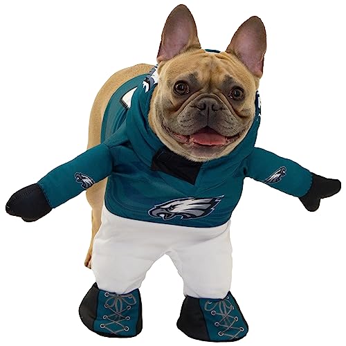 NFL Offiziell lizenziertes Laufhundekostüm, enthält 2-teiliges Set – Body und Mütze (grün, Größe L, Philadephia Eagles) von MODERN HERO