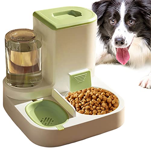 2 in 1 Pet Feeder und Waterer - 2 in 1 Automatischer Hundefutterspender Wassernapf | Pet Feeder mit automatischer Waterer Flasche, Katze Hund Feeder für kleine oder mittelgroße Hunde Katzen Modgal von MODGAL