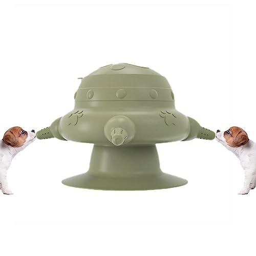 Kätzchen Welpe Nippel Feeder, Silikon Milchschale Katze Baby Welpe Milchschale ,Keine Spilling Haustiere Langsame Selbstfütterung Welpe Feeder mit Nippeln, Welpe Milch Maschine Feeder (grün) von MOFIC