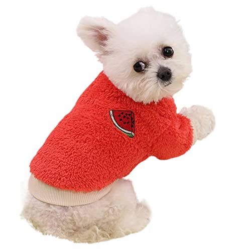 MOGSA Warme Hundekleidung für Hunde, Obst, Kleidung für Katzen, weicher Pullover für Welpen, Pullover für Hunde von MOGSA