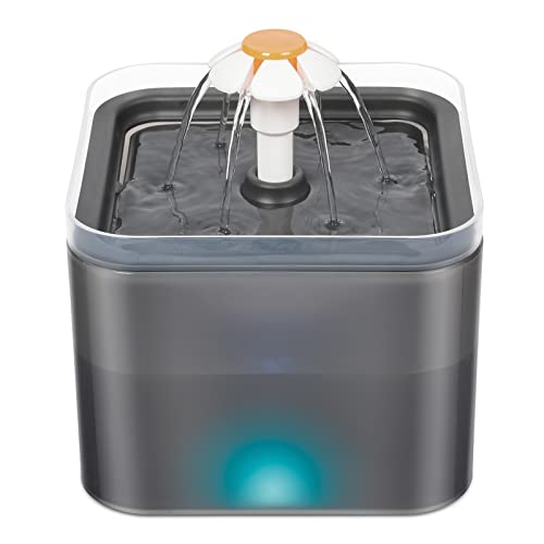Automatischer Trinkspender Intelligenter Konstanter 3-Brunnen Haustierwasserschale LED Anzeige Niedrigem Batteriestand von MOIDHSAG