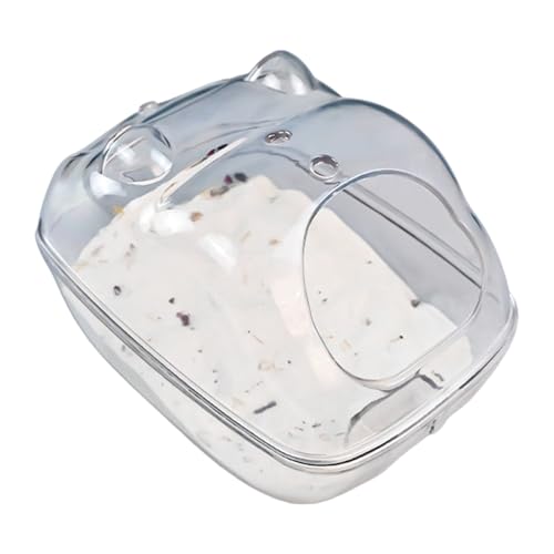 MOIDHSAG Hamster-Badewannen-Behälter, transparent, für Junior-Rennmäuse, leicht zu reinigen von MOIDHSAG