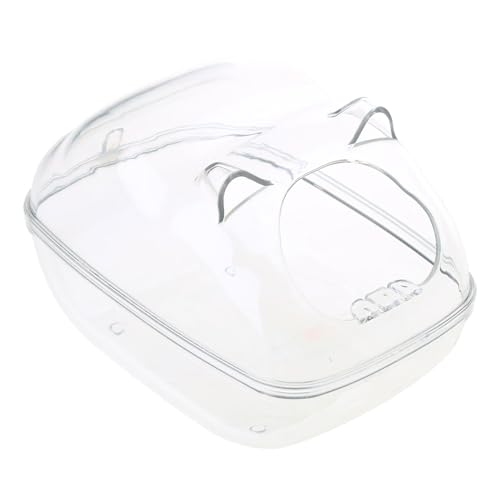 MOIDHSAG Hamster-Badewannen-Behälter, transparent, für Junior-Rennmäuse, leicht zu reinigen von MOIDHSAG