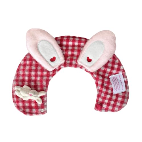 Ohren Umhang Gittermuster Festival Speichel Handtuch Welpen Halsbänder Verstellbarer Schal von MOIDHSAG