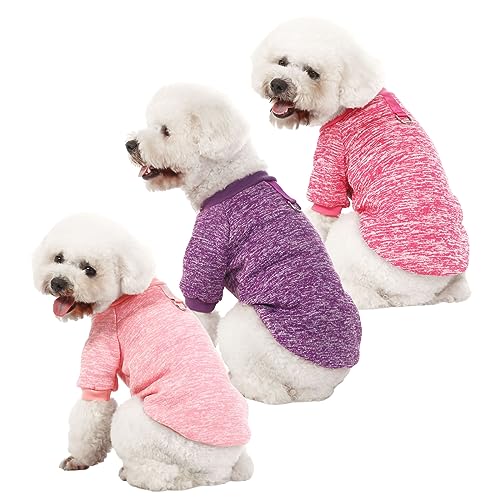 MOIRIG Hundepullover, Hundepullover für kleine Hunde, warme, weiche Haustierkleidung für Welpen, mittelgroße und große Katzen, Hunde Mädchen oder Jungen, Hunde-Shirt für den Winter und Weihnachten von MOIRIG