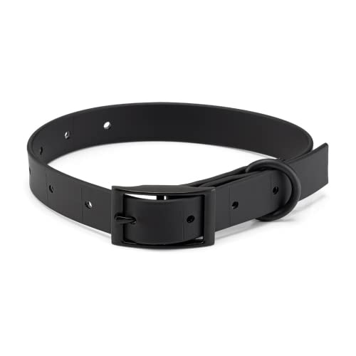 Mojo Pet Supply Hydro Hundehalsband | wasserdicht und geruchsfrei | strapazierfähiges Hundehalsband | verstellbare Größe | leicht zu reinigen | schwarz von MOJO