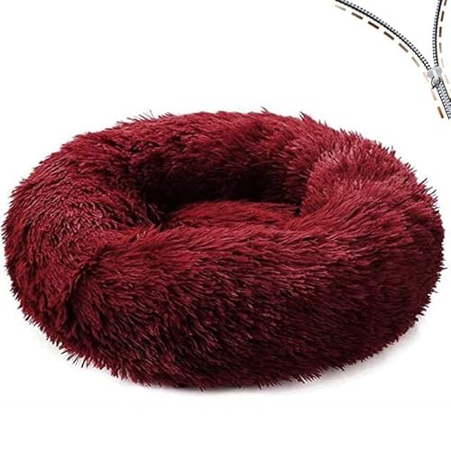 Abnehmbares Hundebett, Lange Plüsch-Katze, Hundebetten für kleine, große Hunde, Kissen, Sofa, Winter, warme Haustierhütte, Flauschige schlafende Hundebetten, Matte von MOLUO