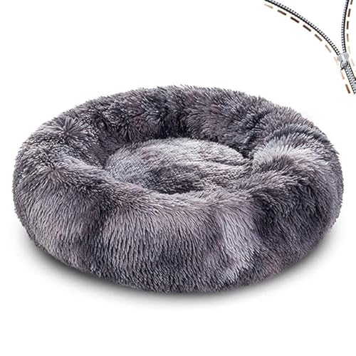 Abnehmbares Hundebett, Lange Plüsch-Katze, Hundebetten für kleine, große Hunde, Kissen, Sofa, Winter, warme Haustierhütte, Flauschige schlafende Hundebetten, Matte von MOLUO