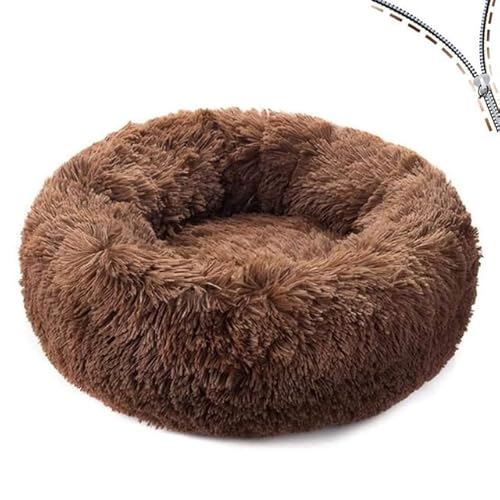 Abnehmbares Hundebett, Lange Plüsch-Katze, Hundebetten für kleine, große Hunde, Kissen, Sofa, Winter, warme Haustierhütte, Flauschige schlafende Hundebetten, Matte von MOLUO