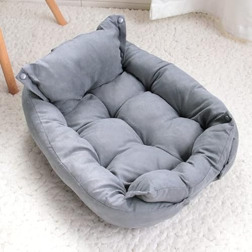 MOLUO Multifunktions-Hundebett-Matte 3 in 1 Hunde-Katzen-Schlafbett-Sofa Warmer Winter-Welpen-Kätzchen-Nest-Zwinger-weiches Haustier-Kissen für Hunde Katzen von MOLUO