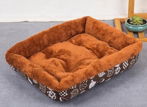 MOLUO Weiches Fleece-Nest für Hunde, Körbe, Haustierbett, verdickte Haustier-Hundehausmatte, Welpenhütte für Katzen, atmungsaktives Haustierbett von MOLUO