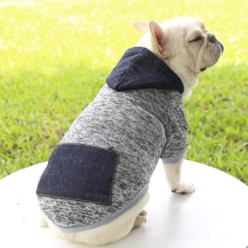 Winter-Hunde-Hoodie-Sweatshirts mit Taschen, Baumwolle, warme Hundekleidung für kleine Hunde, Chihuahua, Mantel, Kleidung, Welpen, Haustiere, Katze von MOLUO