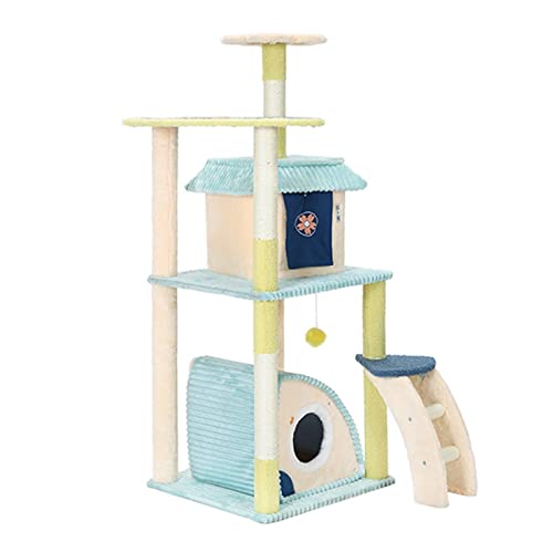 Katzenbaumturm Haustier Katze Klettergerüst Katzentoilette Katzenbaum eine Katze Katzenhaus Tongtian Säule großes Katzenregal Katzenturm für Zimmerkatzen von MOLVUS