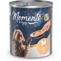 MOMENTS Nassfutter Hund Adult Huhn 6x220 g von MOMENTS