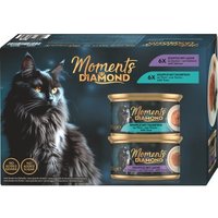 MOMENTS Diamond Nassfutter Katze Adult Soufflé Multipack 12x85 g von MOMENTS