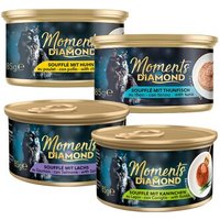 MOMENTS Diamons Nassfutter Katze Adult, Mixpaket 24x85 g von MOMENTS