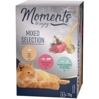 MOMENTS Nassfutter Katze Adult Mixed Selection 6x70 g von MOMENTS