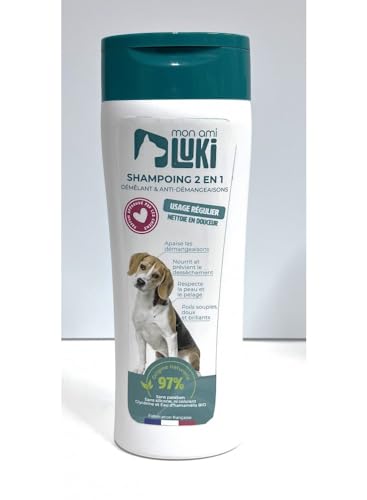 MON AMI LUKI - 2-in-1-Shampoo für Hunde, beruhigend und gegen Juckreiz, 300 ml – Hunde – 300 ml von MON AMI LUKI