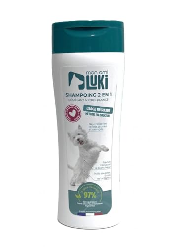 MON AMI LUKI - 2-in-1-Shampoo für Hunde Special White Hair – 300 ml – 300 ml – Hunde – 300 ml von MON AMI LUKI