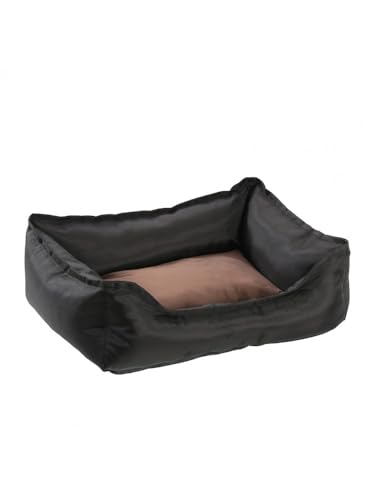 MON AMI LUKI Bon Plan schwarzer Korb mit speziellem Sitz – Braun – Hund – 61 x 48 x 18 cm von MON AMI LUKI