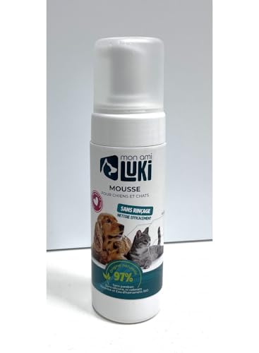 MON AMI LUKI - Schaum ohne Ausspülen für Hunde und Katzen – 150 ml – Unisex Hund – Katze – 150 ml von MON AMI LUKI