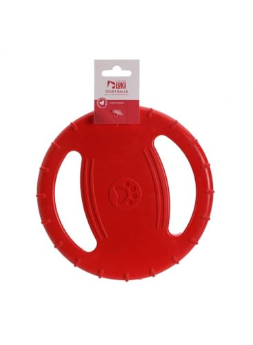 MON AMI LUKI - Sport-Spielzeug in Frisbee-Form, sehr widerstandsfähig, 20 cm, Rot, 20 cm von MON AMI LUKI