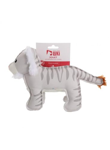 MON AMI LUKI - Textilspielzeug Tiger – Grau – Hund – 21 cm von MON AMI LUKI