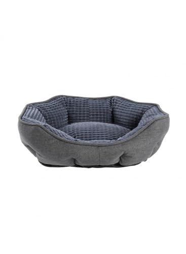 MON AMI LUKI - Weiches, rutschfestes Hundebett – Blau – 57 x 51 x 18 cm von MON AMI LUKI