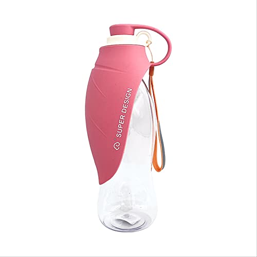 Wasserbecher für Haustiere, tragbar, tragbar, 580 ml, Rosa von MONARCH BRIGHT