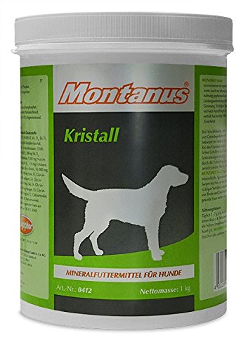 montanus Kristall, Spezialmineralfutter zur Nahrungsergänzung für Hunde (1 kg Dose) von MONTANUS