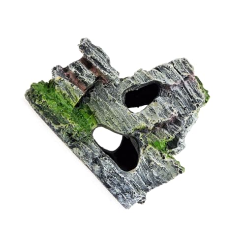 MOOKEENONE Aquarium Ornament Rock Mountain Fish Tank Ornaments, Decor Stone for Betta von MOOKEENONE