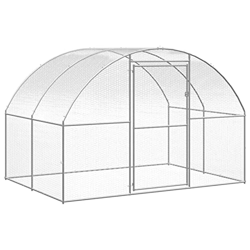 Outdoor-Hühnerstall, MOONAIRY Kaninchenstall, Legenester Für Hühner, Hühnerhaus, 3x2x2 m Verzinkter Stahl von MOONAIRY