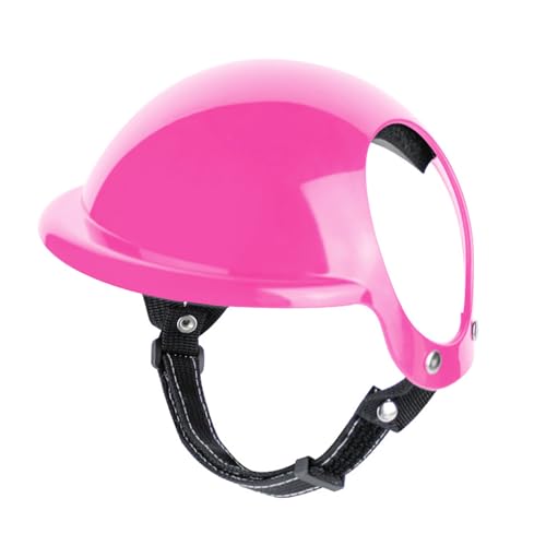 MOONDAME Haustierhelm Ohrloch Verschleißfester Hundehelm Sport Outdoor Fahrradhelm Hunde von MOONDAME