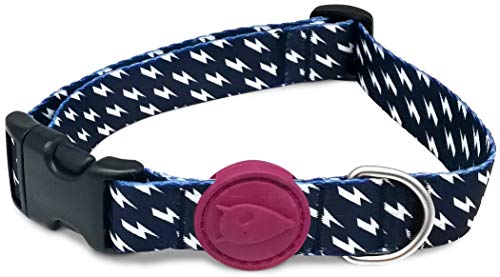 MORSO® Hundehalsband für mittelgroße bis große Hunde, Blau und Bordeaux, Größe L von MORSO