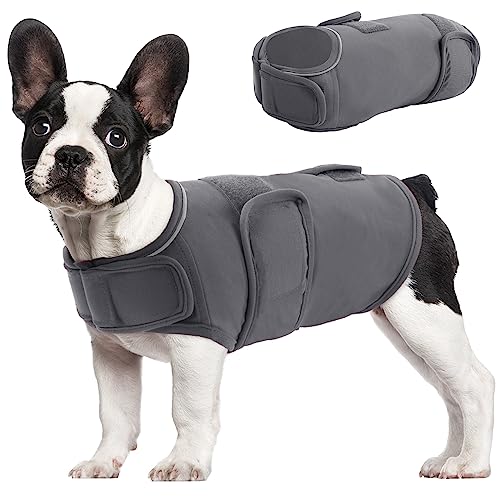 MORVIGIVE Hunde-Anxiety-Weste, Mantel für Gewitter, bequem, weich, Donnerjacke, Angstberuhigende Weste mit reflektierenden Streifen, atmungsaktiv, für kleine, mittelgroße und große Hunde von MORVIGIVE