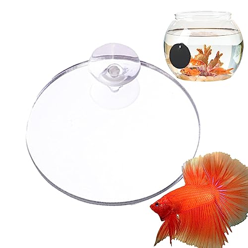 Betta Fischspiegel - Runder Betta Übungsspiegel für Aquariu,Aquarium-Themenornamente für Aquarien. Zuhause, Büro, Wohnzimmer, Aquarien, Hotel Mothaf von MOTHAF