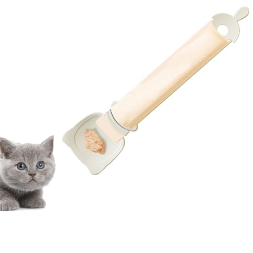 MOTHAF Pet Wet Food Spoon, Cat Treat Spoon, Lickable Wet Cat Food Storage, Cat Food Spoon, Wet Treat Cat Feeder Spoon, Cat Strip Feeder, Feeding & Watering Supplies For Cats von MOTHAF