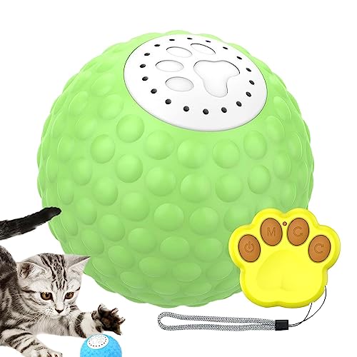 MOTHAF Sound Toy Cat Ball, Fluffy Interactive Chirping Cat Toys Balls, Barking Cats Playing with Toy Balls, Cat Toys with Bird Sound LED Light, Kitten Sound Balls Toy Pet Toys For Kitten And Cats von MOTHAF