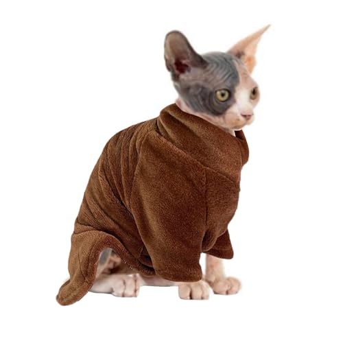 Winter-Katzenpullover, haarlose Katzenkleidung, warmes und weiches Katzenkleid, Winter verdickte Sphynx-Katzenkleidung, Herbst-Katzenkleid, warmer Winter-Katzenpullover, Outfits für Katzen und kleine von MOTHAF