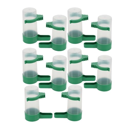 MOTHNUR 10 Stück Teiliges Automatischer Vogelfutterspender aus Transparentem Verschleißfestem Selbstreinigender Wassernapf für Papageien Tauben und Wellensittiche im Käfig MOTHNUR 10 Stück Teiliges Automatischer Vogelfutterspender aus Transparentem Verschleißfestem Selbstreinigender Wassernapf für Papageien Tauben und Wellensittiche im Käfig von MOTHNUR