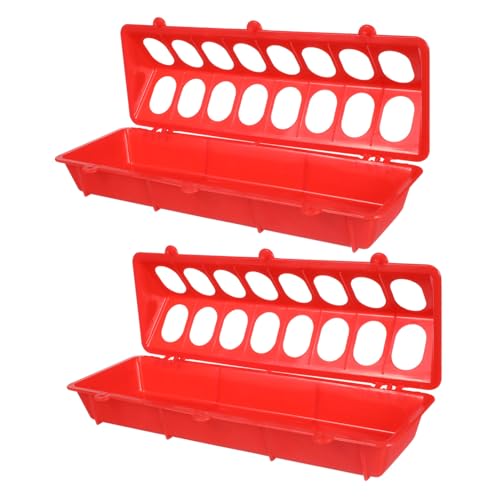 MOTHNUR 2 STÜCK Futtertrog für Tauben aus Robustem Kunststoff Spritzwassergeschützt Leicht zu Reinigen Geeignet für Vogelkäfige und Kleine Vögel Praktische Futterbox in Rot MOTHNUR 2 STÜCK Futtertrog für Tauben aus Robustem Kunststoff Spritzwassergeschützt Leicht zu Reinigen Geeignet für Vogelkäfige und Kleine Vögel Praktische Futterbox in Rot von MOTHNUR