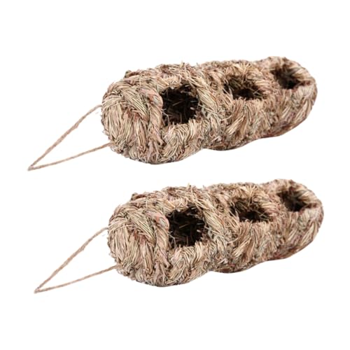 MOTHNUR 2 Stück Handgewebtes Vogelhaus aus Stroh Wetterfestes Vogelnest für Draußen Leichtes Nistkasten Vogelhäuschen zum Aufhängen Natürliche Farbe Geschenk für Vogel Naturliebhaber MOTHNUR 2 Stück Handgewebtes Vogelhaus aus Stroh Wetterfestes Vogelnest für Draußen Leichtes Nistkasten Vogelhäuschen zum Aufhängen Natürliche Farbe Geschenk für Vogel Naturliebhaber von MOTHNUR