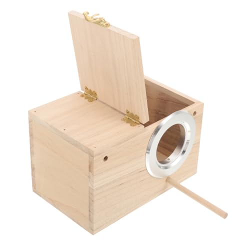 MOTHNUR Holz Nistkasten für Papageien und Wellensittiche Langlebiges Vogelhaus mit Sitzstange Fördert Natürliche Brut und Nestverhalten Wetterfestes Nistmaterial für Garten und MOTHNUR Holz Nistkasten für Papageien und Wellensittiche Langlebiges Vogelhaus mit Sitzstange Fördert Natürliche Brut und Nestverhalten Wetterfestes Nistmaterial für Garten und von MOTHNUR